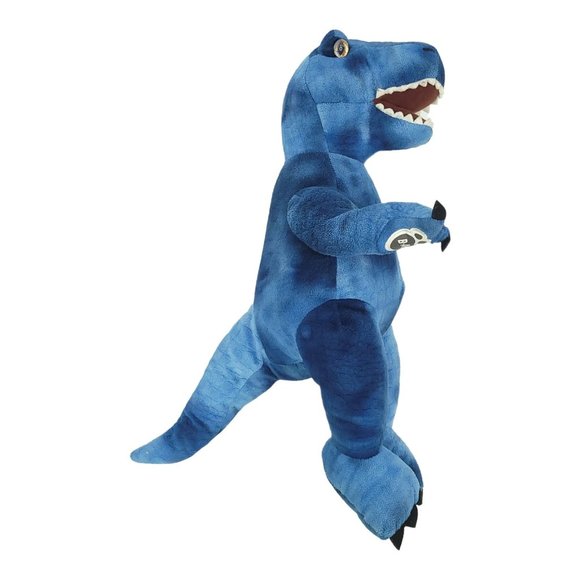 Build A Bear Dinosaur T Rex 17" Plush Stuffed Animal Toy Jurassic Dino Blue BABW - Picture 4 of 12